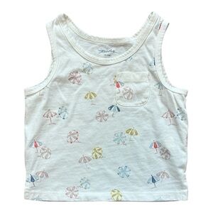 Pehr Umbrella Print Tank Top size 18-24 mod